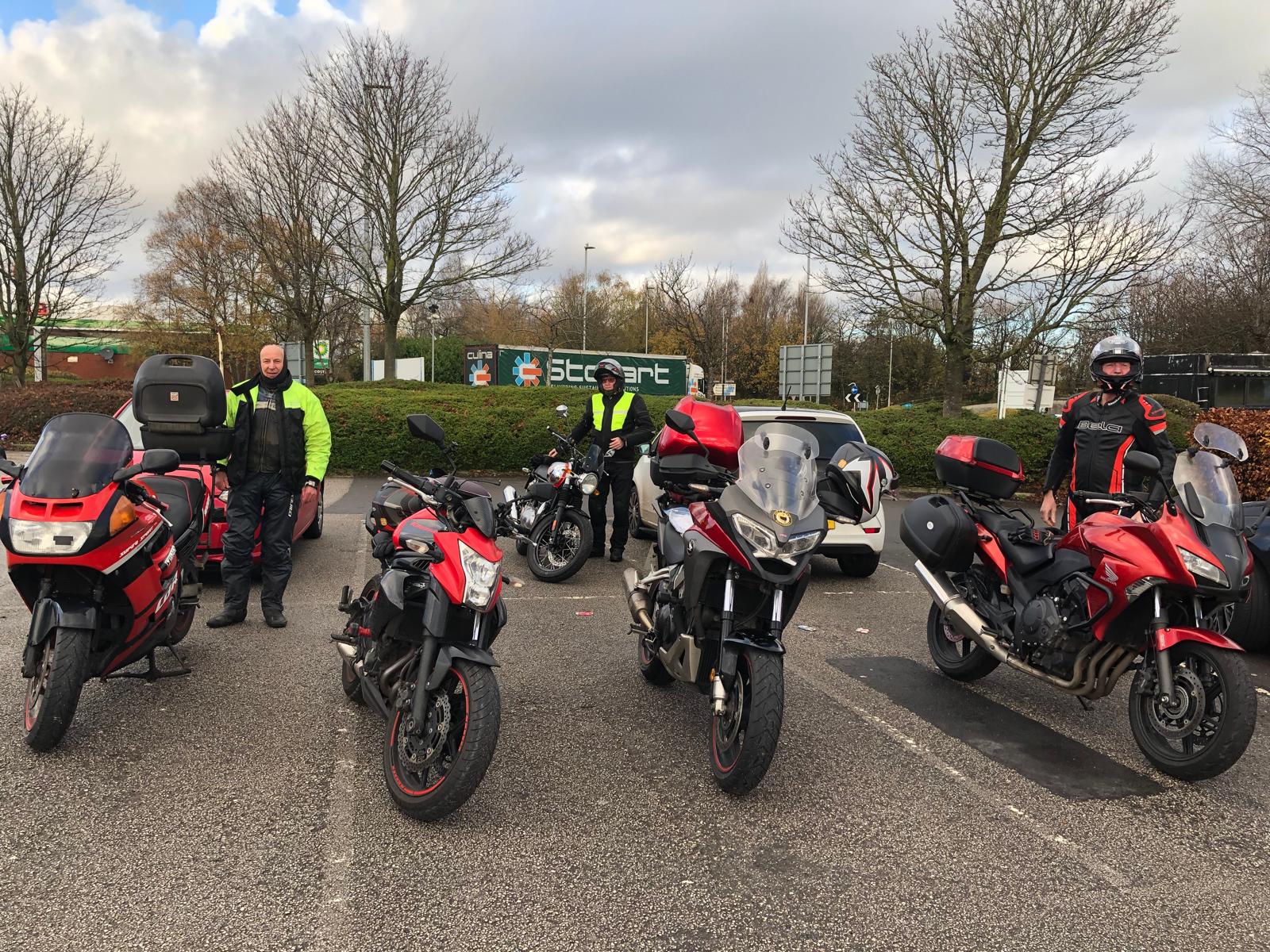 Manhoc ride out Sunday 30th November 2025 to Hetty’s Tea Room